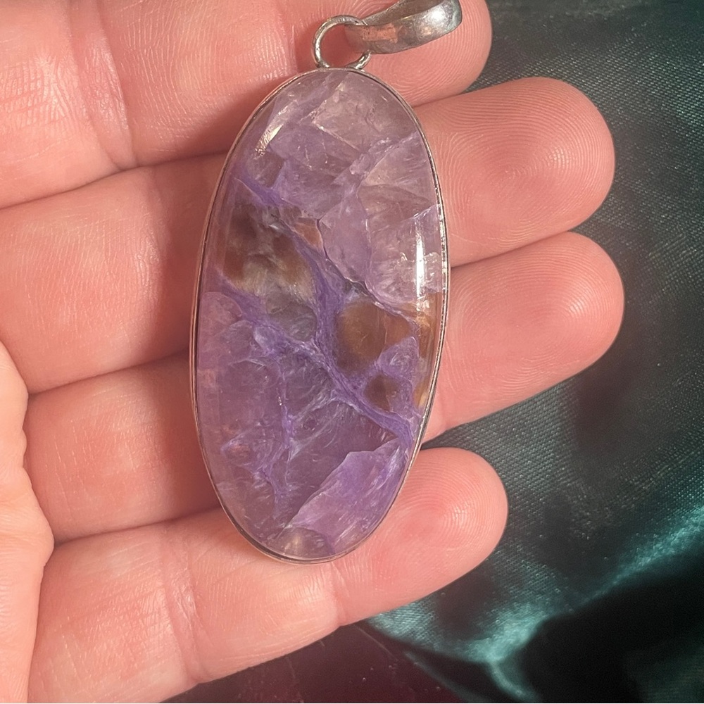 Charoite pendant - Picture 4 of 6